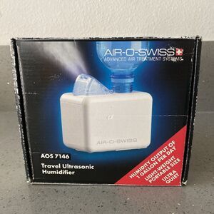 Air-O-Swiss Ultrasonic Travel Humidifier Model 7146 by Boneco Complete w box